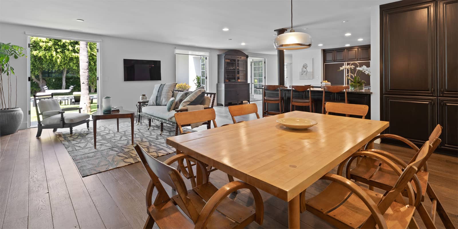 living room with clean and beautiful furniture